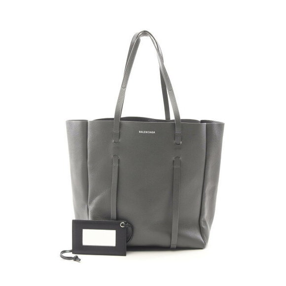 Balenciaga Leather Bag Tote Gray - Picture 1 of 7